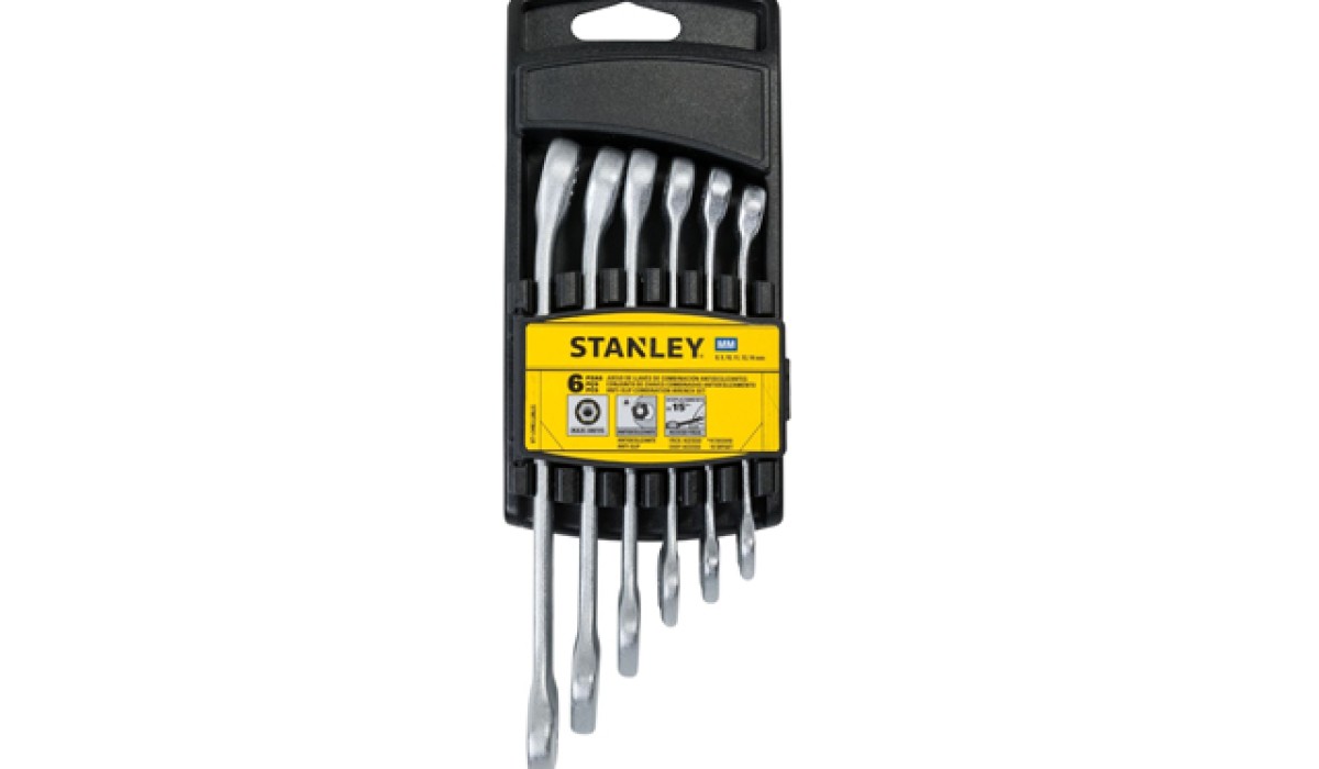STANLEY lança três kits de chaves combinadas com tecnologia exclusiva ANTISLIP para evitar deslizamento